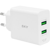 델브 USB-C PD 충전 퀵차지 3.0 듀얼 초고속 충전기 2포트 18W 36W, 999개