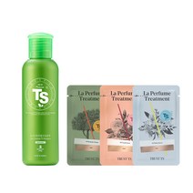 TS 뉴프리미엄TS샴푸 140g 1개 + 라퍼퓸 트리트먼트 6ml 3개, 1세트