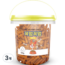 꼭멍꼭멍 강아지 우리아이 두툼한 수제버거 눈물건강, 오리분쇄육, 500g, 3개