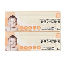 네이쳐러브메레 유아 지퍼백 중형 15p, 2개, 15개입