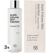 네츄럴샤인 아우라 볼륨 스킨 인젝션 앰플토너 200ml, 1개입, 3개