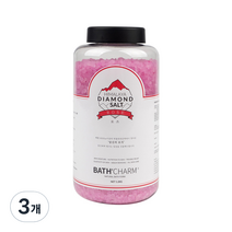 바스참 히말라야 다이아몬드솔트 입욕제 로즈, 1.2kg, 3개