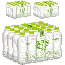 풀무원샘물 무라벨 생수, 60개, 500ml
