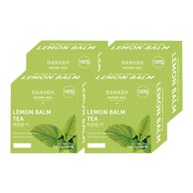 다하다 레몬밤 티백, 1.2g, 100개입, 4개
