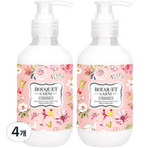 부케가르니 리프레싱 모이스처 핸드크림 화이트머스크, 290ml, 4개