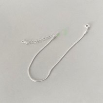 블랙스완 여성용 925 실버 심플 팔찌