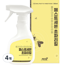 페스트세븐 초파리킬 살충제, 4개, 300ml