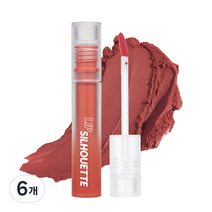 아임미미 립 실루엣 매트 벨벳 틴트 4ml, 01 레트로 피치, 6개