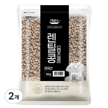 더담은 미국산 렌틸콩 렌즈콩, 2개, 4kg