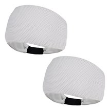 에스앤브로 3-WAY 메쉬 와플 스포츠 헤드 밴드 2p, 화이트