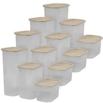 나누담 냉장고 냉동실 정리 수납용기 1.5L x 4p + 1L x 4p + 500ml x 4p 세트, 1세트