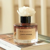 에인디 시그니처 차량용&실내용 대용량 디퓨저 디퓨저+플라워스틱 110ml, 레몬라벤더