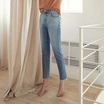 안젤로비안코 여성용 Mesh Denim 청바지