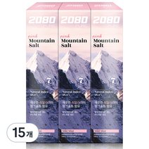 2080 퓨어 치약 핑크 마일드민트향, 120g, 15개