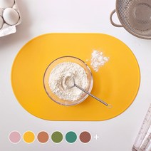 에이드엘 슬림 실리콘 테이블매트 캡슐 2p, 가로 386mm x 세로 262mm x 두께 1.8mm, 치즈