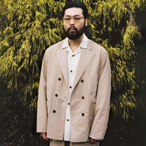 비디알 남성용 더블 브레스티드 라이트 자켓