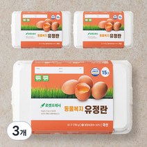 동물복지 유정란 15구 780g, 3개