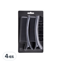 헤어맘 뿌리염색 섹션 핀셋 2p, 회색, 4세트