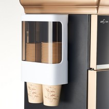 솔브리빙 대형 종이컵 디스펜서 2구 80컵, 화이트, 1개