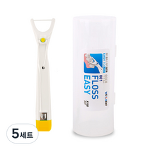 위덴 플로스이지 치실 옐로우 M 18.38m + 케이스 세트 WD861-C, 5세트