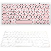 아이노트 멀티 페어링 블루투스 키보드 + 키스킨, X-KEY 38BT, 1개, 핑크