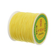 나일론 매듭실 실팔찌 만들기 0.8mm, Champagne Yellow, 90m