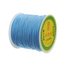 나일론 매듭실 실팔찌 만들기 0.8mm, Light Sky, 90m, 1개