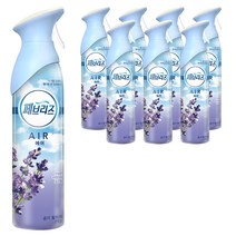 페브리즈 에어 바닐라 라벤더의 포근함 실내 탈취제 본품, 275g, 8개