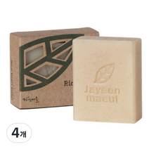 자연마을 쌀겨비누, 80g, 4개