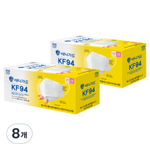 애니가드 황사 방역용 마스크 소형 KF94, 25개입, 8개, 화이트