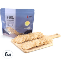 작월담 소룽칩 현미 누룽지, 160g, 6개
