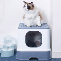 딩동펫 고양이 탑도어 화장실, 화이트