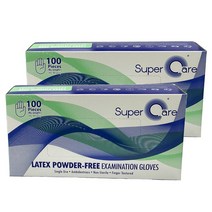 슈퍼케어 라텍스장갑 S 100p + L 100p, 1세트
