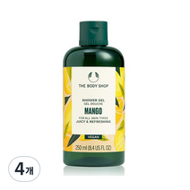더바디샵 망고 샤워 젤, 4개, 250ml