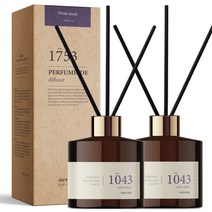 메르헨트 퍼퓸 드 디퓨저 200ml x 2p + 섬유리드 10p 세트, 화이트머스크, 1세트