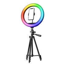 조이트론 RGB 링 라이트 조명 + 휴대폰 홀더 삼각대 세트, 1세트, LD50(링 라이트)