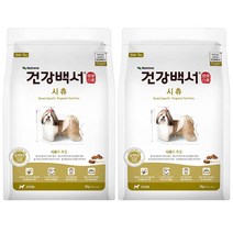 뉴트리나 건강백서 시츄 강아지사료, 연어, 2kg, 2개