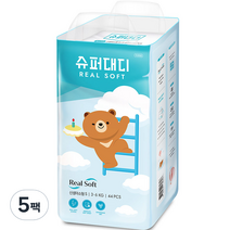 슈퍼대디 리얼소프트 밴드형 기저귀 신생아 소형, 220매