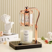 캔들백화점 엘사 캔들워머 로즈골드블랙 + 소이 캔들 280g 세트, 하와이안피치, 1세트