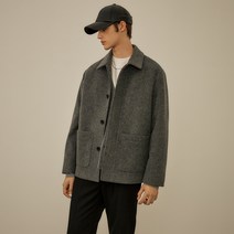 마인드브릿지 남성용 세미 오버 하프 코트 MVCA7106