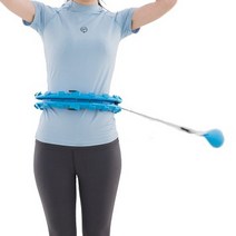 뱃살타파 돌리고 고급형 훌라후프, 블루, 1.7kg