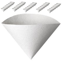 칼딘 핸드드립 커피 필터 여과지 V형 화이트 V01 1~2인용, 50매입, 4개