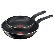 테팔 티타늄 액티쿡 후라이팬 2종세트, 블랙커피, 프라이팬 20cm + 볶음팬 28cm