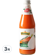 파너 유기농 착즙 당근주스, 3개, 500ml