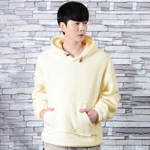 타운클로 스트링 양털 후리스 후드티