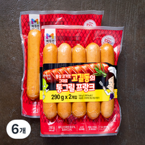 목우촌 주부9단 통그릴 프랑크, 290g, 6개
