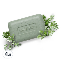 때가솔 쑥 때밀이 각질제거 목욕비누, 100g, 4개