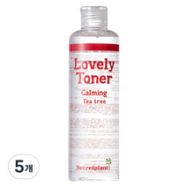 시크릿플랜트 러블리 카밍 티트리 토너, 300ml, 5개