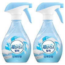 페브리즈 섬유탈취제 상쾌한향 본품, 370ml, 2개