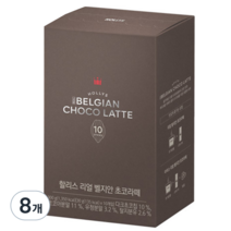 할리스커피 리얼 벨지안 초코 라떼 분말스틱, 30g, 10개입, 8개